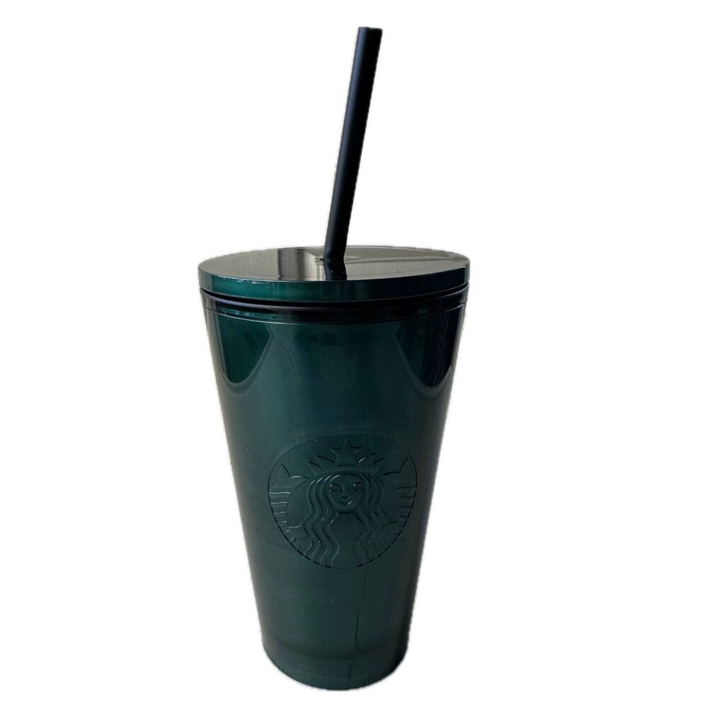 NWT Starbucks 2022 Holiday Emerald Green Marble Swirl Grande Tumbler 16oz